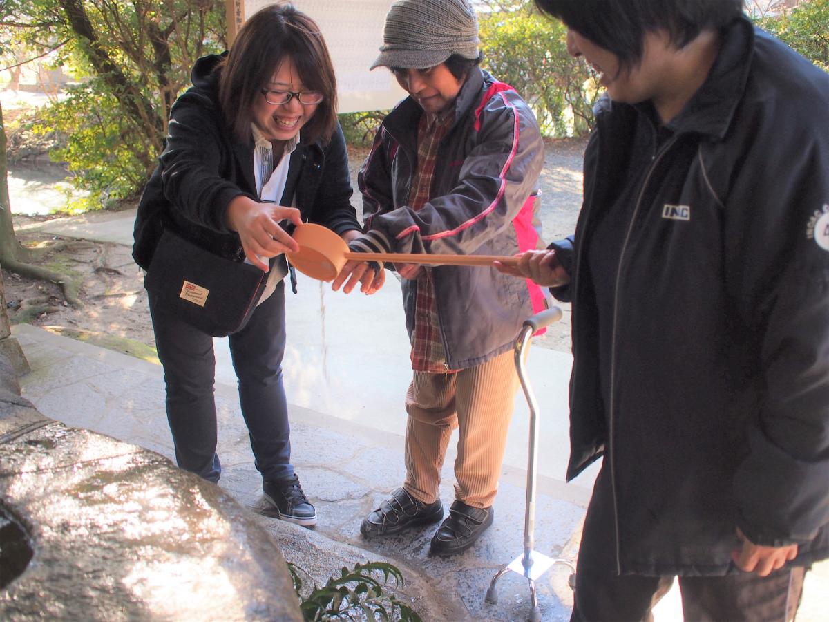 心温まる場面…