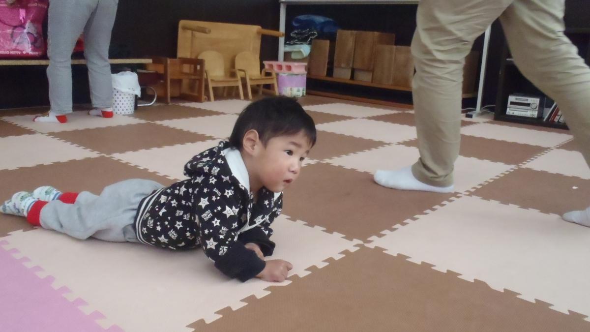 ハイハイを頑張れるようになりました