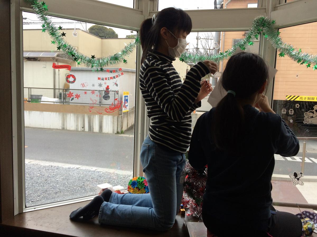 クリスマスの飾りつけ
