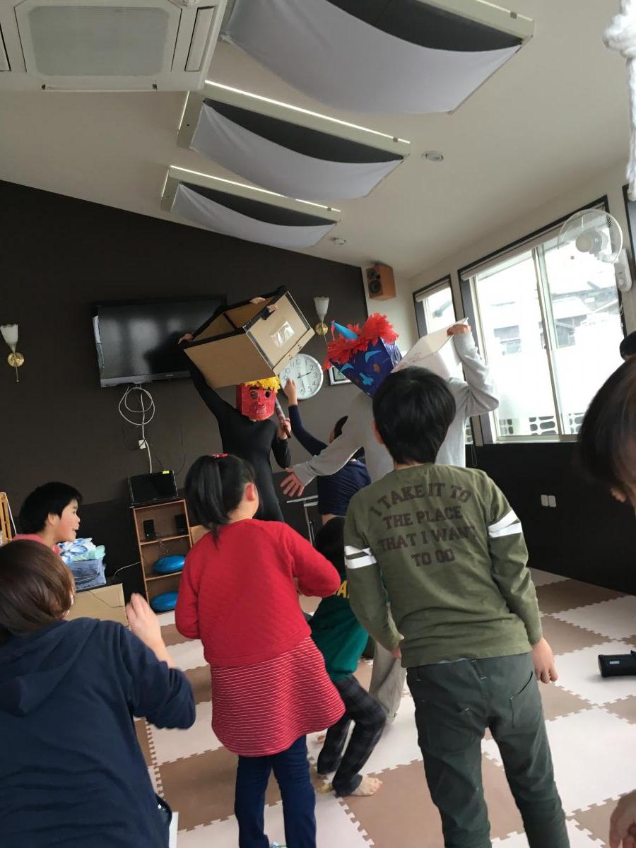 まめ（アメ）まきをしました!(^^)!
