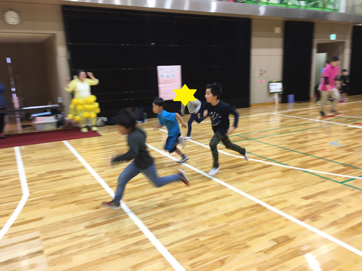 徒競走で全力疾走！！